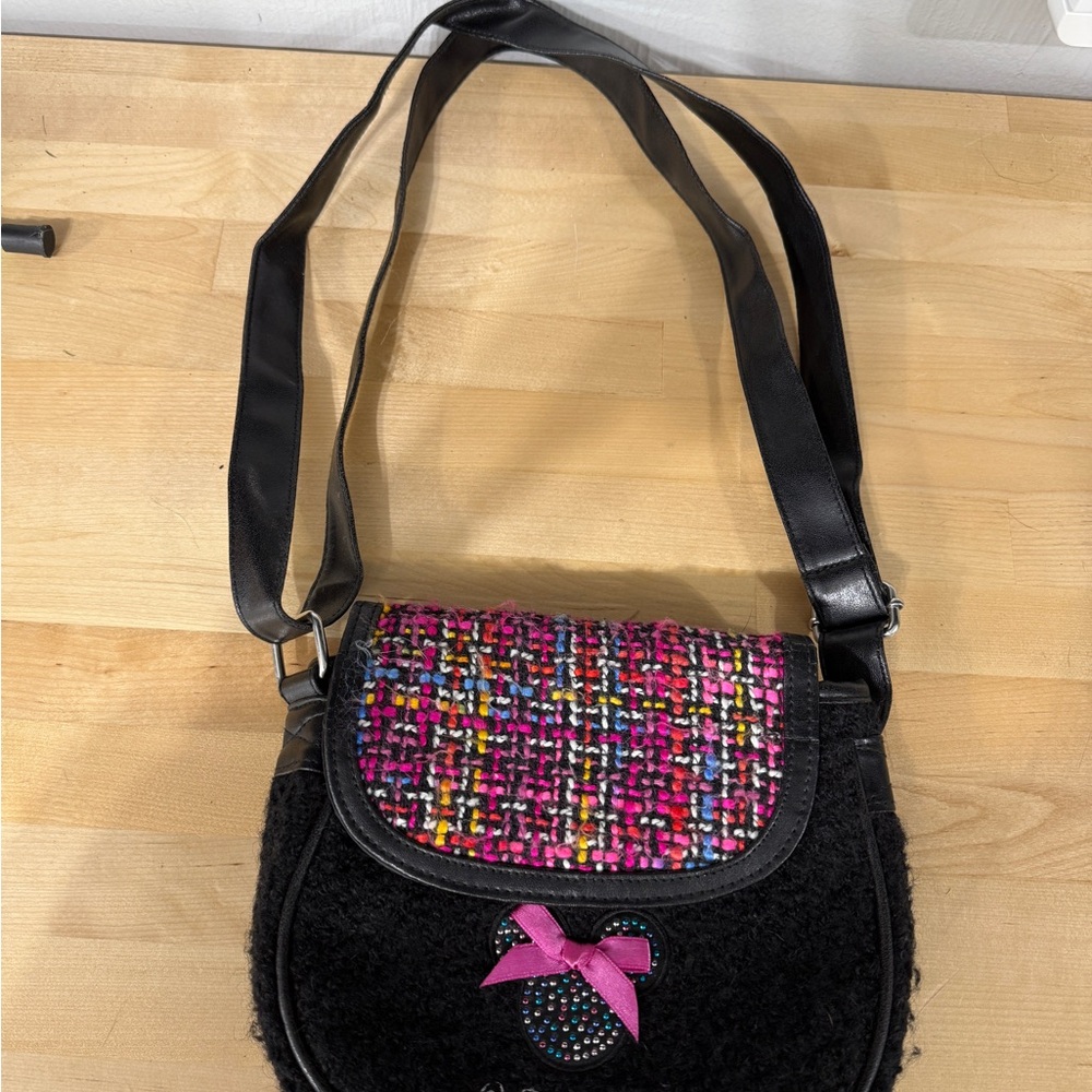 Black and Pink Women's Shoulder Bag